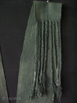 Turkmen Upper Amuderya tent band, wool, extra weft weave. Size: 16" x 29.5" - 16cm x 9 meters.               