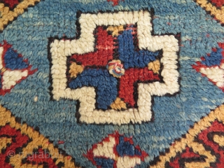 Antique West Anatolian Turkish Small Praying Carpet. 

Circa late 19th. century. It has worn areas from praying on it. 

Condition as it is found. 

Size: 36.5" x 48" - 93cm x 122cm.
 