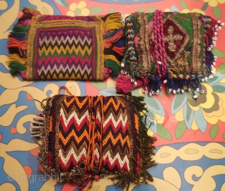 Mini vanity bags from Afghanistan. 
Size; As they are closed 5 cm x 6 cm.                  