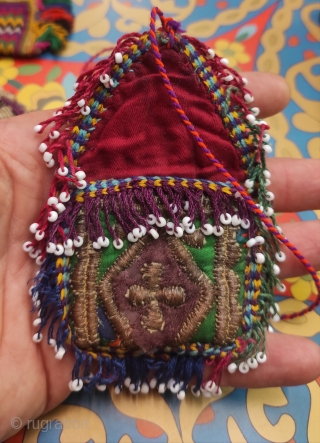 Mini vanity bags from Afghanistan. 
Size; As they are closed 5 cm x 6 cm.                  