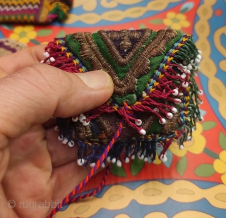 Mini vanity bags from Afghanistan. 
Size; As they are closed 5 cm x 6 cm.                  