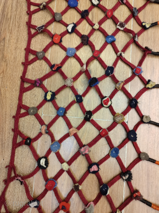 Shahsevan qashoqdan net, great condition.
l have posted one small Shahsevan bagface on it, to see the size.                