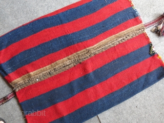 Southe Eastern Anatolia Marash Elbistan tribal grain bag - Chuval all wool with original side strap. Circa 1920 -1930 Size : 43" - 31" - 110 cm X 80 cm.   