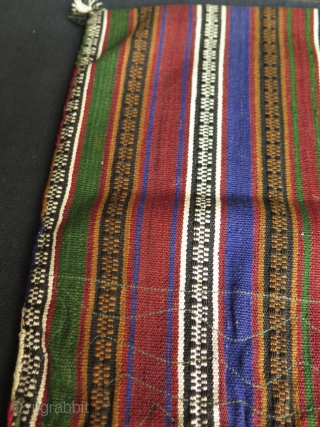 Jajim silk small size double bag. Size: 8.6" x 24.8" - 22 cm x 63 cm.                 