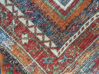 Central anatolian Konya rug.Has Some old restoration.Good naturel colors.size is:205x130cm                       