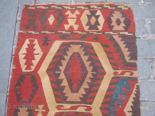 Anatolian Kilim fragment.                              