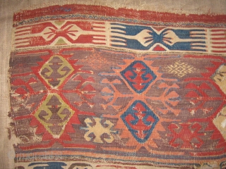 Central Anatolian Kilim fragment.                             