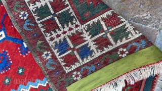 A nice different design south-West Anatolian Döşemealtı rug.                         