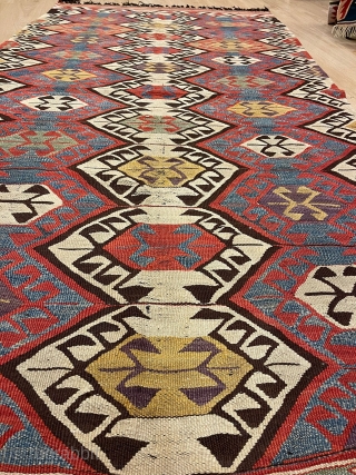 South-East Anatolian Mut-Ermenek kilim with fantastic naturel colors.                         