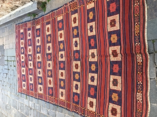 West Anatolian Bergama area Kilim.Perfect condition and all naturel colors.                       