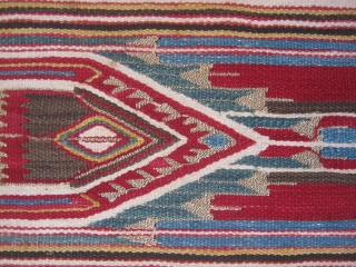 Manastır or Aleppo Syrian Kilim?with silver thread.135x200cm.                          