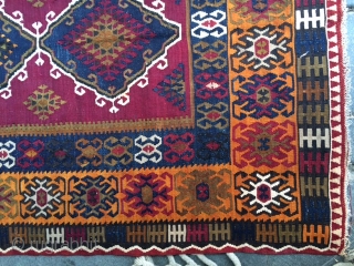 Central Anatolian Yahyalı Kilim.No repair.                            