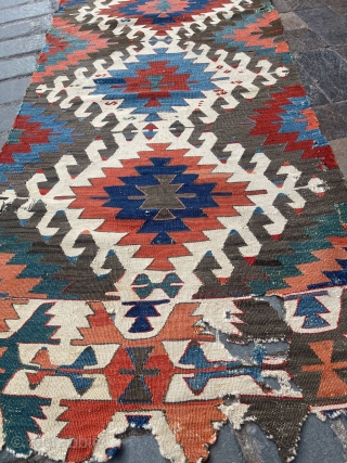 West Anatolian Karakeçili Kilim.80x325cm                             