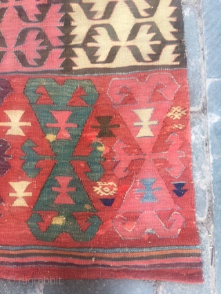 Central Anatolian Hotamış Kilim Fragment.77x200cm                            