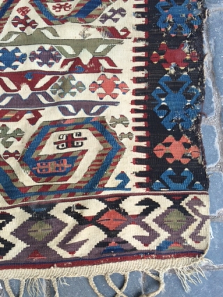 West Anatolian Kilim Half.                             