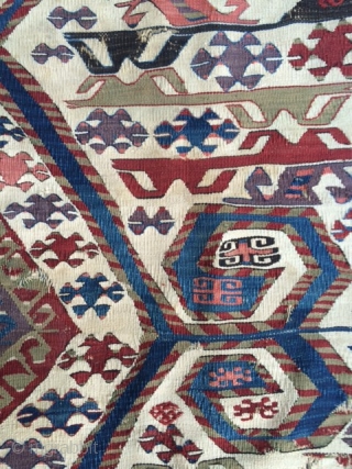 West Anatolian Kilim Half.                             