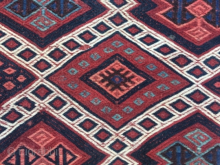 Kars kağızman kilim in perfect condition.İt has Sumak,Zili and cicim weaving.                      