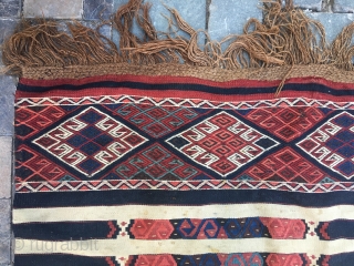 Kars kağızman kilim in perfect condition.İt has Sumak,Zili and cicim weaving.                      