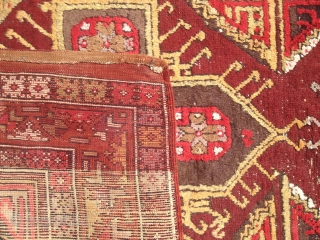 A beatiful Kemerhisar/Cappadokia carpet with some synthetic colors over 100 years old
344x130 cm                    