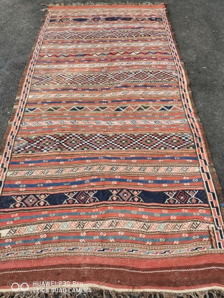 Antique Persian  Kilim size 334cm 150 cm                         