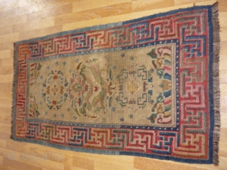 tibet rug size:73*137
wool on wool age 1910                          