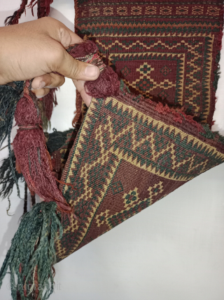 Antique Collectible Afghan Salt Bag (Namakdaan) Size 56×33 Cm.Good Age And Good Condition.Contact For More Info And Price
Nabizadah_carpets@yahoo.com               