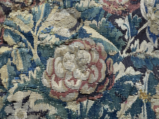 Antique Hand Woven Rare Collectible 16th or 17th Century French Flemish Verdure Tapestry Fragment.Silk And Wool Material.Size 195x49 Cm.Contact For More Info And Price Nabizadah_carpets@yahoo.com        