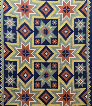 Gorgeous Hand Woven Collectible Swedish Scandinavian Wool Weaving Coverlet.Size 165x114 Cm.Good Colors.Contact For More Info And Price Nabizadah_carpets@yahoo.com               