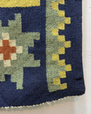 Gorgeous Hand Woven Collectible Swedish Scandinavian Wool Weaving Coverlet.Size 165x114 Cm.Good Colors.Contact For More Info And Price Nabizadah_carpets@yahoo.com               