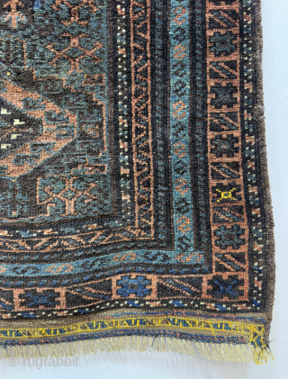 Fabulous Hand Knotted Old Afghan Wool Prayer Rug.Size 120x83 Cm.Good Age And Good Condition Low Pile In Some Areas.Contact For More Info And Pictures Nabizadah_carpets@yahoo.com        