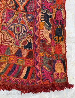 Gorgeous Old Collectible Pictorial Figurative Iraq Marsh Arab Beni Hasan Wool Embroidered Wedding Blanket.Size 233x160 Cm.Good Condition.Contact For More Info And Price Nabizadah_carpets@yahoo.com          