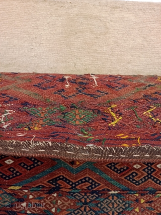 Antique Turkmen Ersari Collectible Torba Size 38×120 Cm.Good age and good Condition.Contact for more info and price nabizadah_carpets@yahoo.com               
