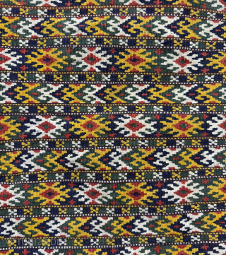 Stunning Old Hand Woven Collectible Balkan Kilim Wool Apron.Size 66x47 Cm.Good Condition.Contact For More Info And Price Nabizadah_carpets@yahoo.com               
