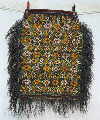 Stunning Old Hand Woven Collectible Balkan Kilim Wool Apron.Size 66x47 Cm.Good Condition.Contact For More Info And Price Nabizadah_carpets@yahoo.com               