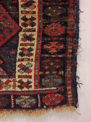 Antique Hand Knotted Persian Kurdish Jaff Rug.Size 65×101 Cm.Good Age And Good Condition.Contact For More Info And Price Nabizadah_carpets@yahoo.com              