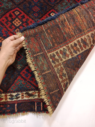 Antique Hand Knotted Persian Kurdish Jaff Rug.Size 65×101 Cm.Good Age And Good Condition.Contact For More Info And Price Nabizadah_carpets@yahoo.com              