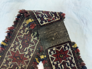 Antique Hand Knotted Baluch Camel Trapping With Silk Highlights.Good Age And Good Condition.Size 91x46 Cm.Contact For More Info And Price Nabizadah_carpets@yahoo.com            