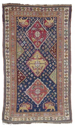 Nagel Auction September 7, 2010. Lot 219 Qashqa'i rug, South Persia, circa 1910. 227 cm x 138 cm. Full catalogue online now www.auction.de          