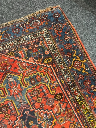 Colorful antique Persian Bidjar Gerrus rug from an old German estate. This rug is woven on a wool foundation, this indicates its high age. Size circa 158x107cm / 5’2ft by 3’5ft   ...