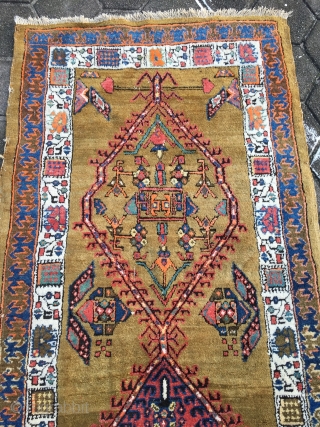 Antique camel ground Persian Sarab runner, very decorative. Size: ca 500x100cm / 16'4'' x 3'3''ft                  