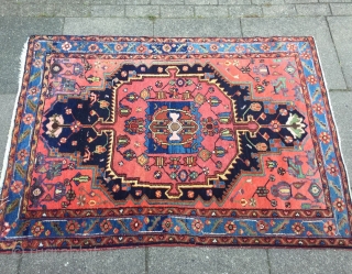 Antique Persian Malayer rug, size: 155x110cm / 5'1''ft x 3'6''ft                       