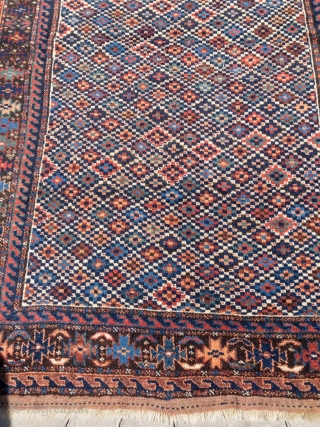 Antique Kordi rug from Khorassan, Northeast Persia, 19th century, very nice cube design. Size: ca. 182x120cm / 6ft x 4ft
             