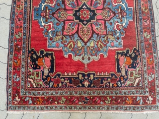 Antique Persian Bidjar rug, size: 150x110cm / 5ft x 3'6''ft                       