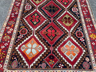 A large antique Caucasian Shirvan rug. Rare large size: ca. 400x205cm / 13‘2ft by 6‘8ft  http://www.najib.de                