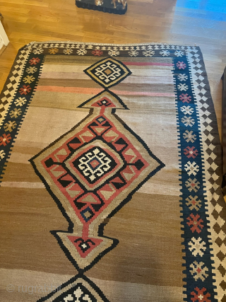 A very nice camel ground Shahsavan kilim from Northwest Persia. Size: ca. 363x142cm / 11‘9ft by 4‘7ft http://www.najib.de               