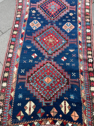 A very nice antique Kazak rug, size: circa 220x113cm / 7’2ft by 3’7ft http://www.najib.de                   