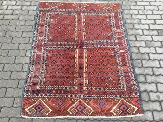 Antique Turkmen Yomud Ensi, size:  170x130cm / 5'6''ft x 4'3''ft                      