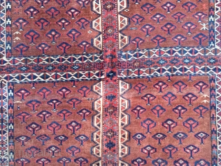 Antique Turkmen Yomud Ensi, size:  170x130cm / 5'6''ft x 4'3''ft                      