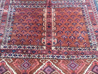 Antique Turkmen Yomud Ensi, size:  170x130cm / 5'6''ft x 4'3''ft                      