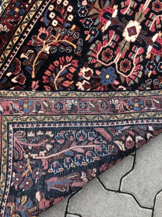 Antique Persian Saruk rug, size: ca. 148x74cm / 4'9''ft x 2'4''ft                      